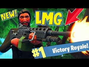 NEW! LIGHT MACHINE GUN SOLO WIN!! - FORTNITE BATTLE ROYALE!!