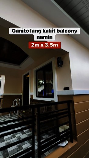 Kahit maliit pero sariling amin🏡 balcony design #BOSSLEO #SmallHouseDesignIdeas #reelsviralシfb #modernhouse #balconydesign | Boss Leo