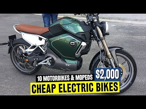 10 Electric Motorbikes Ranked by Affordability and Range: feat. Super Soco and Onyx Mopeds