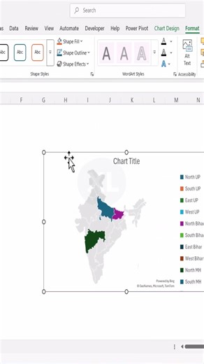 Excel Map Chart Hack for Quick Geo Analysis #excel #excelforbeginners #excelshortcuts #office