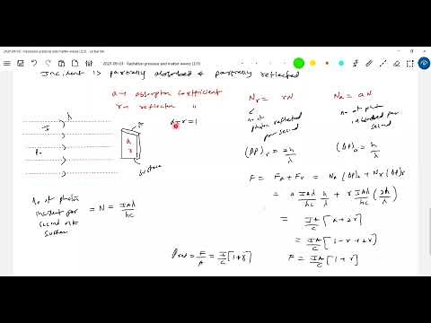 2) Radiation pressure class 12 Physics | A radiation is incident normally on a surface and it is
