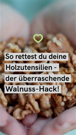 Holzlöffel auskochen & versiegeln ✨ Trick mit Natron + Walnuss