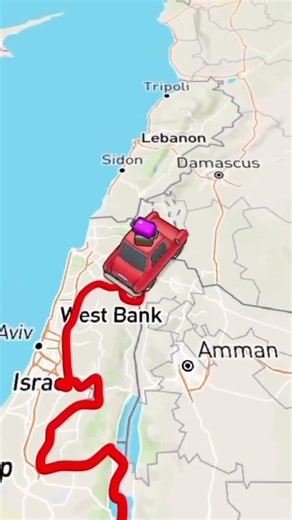 Israel Travel Route Map Animation | TravelBoast App 🇮🇱🚗​#Israel #MapAnimation #Travel #GeoMapping