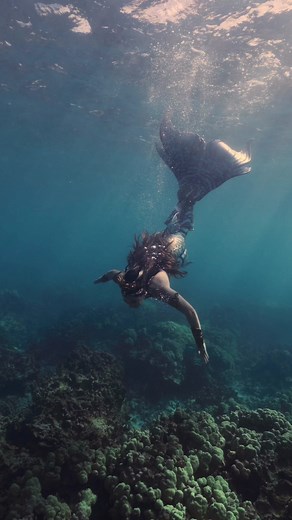 POV: you find a mermaid in the ocean 🌊 🐚 tail by Merbella Studios Inc. #mermaid #siren #mermaidcore #fantasy | Mermaid Sirenity