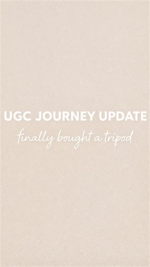 Kelcie | UGC Creator on Instagram: "I finally decided to pick up a tripod and I’m so excited that I’m able to upgrade my content! 🥹 #ugccreator #ugcvideo #techessentials #ugccontentcreator"
