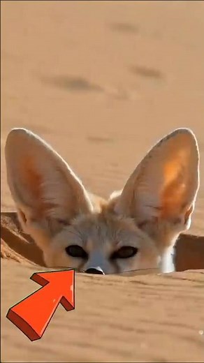 The smallest fox on Earth… with satellite dish ears 📡 #WildlifeLife #FennecFox #Nature