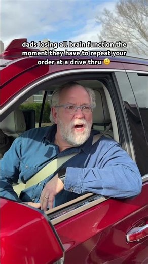 dads losing all brain function the moment they have to repeat your order at a drive thru 🤨 #shorts