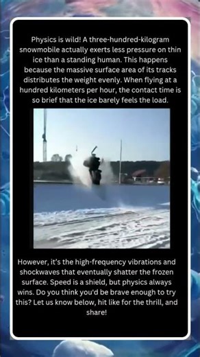 The Physics of Surviving Thin Ice! ❄️💨