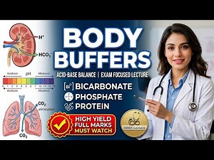 Body Buffers Explained | Bicarbonate,Phosphate & Protein Buffers |Acid-Base Balance| MBBS FCPS USMLE