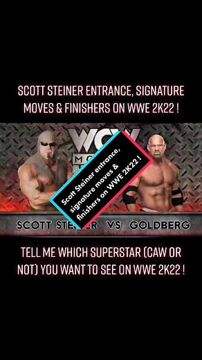 Scott Steiner CAW Entrance and Signature Moves in WWE 2K22