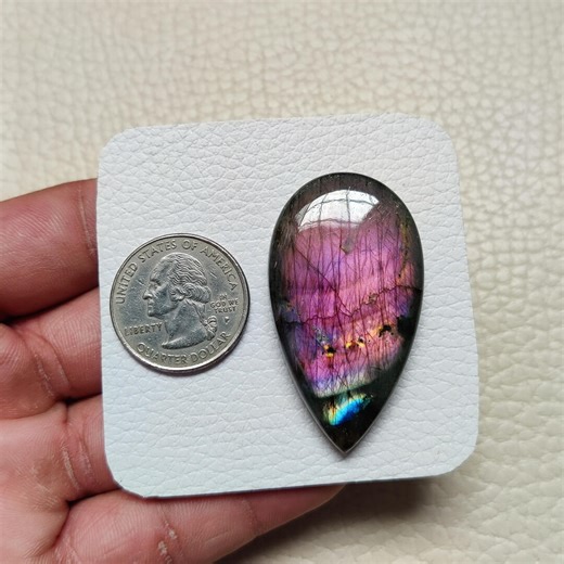 Purple Labradorite Pear Cabochons Gemstones (sku-8063) - Etsy
