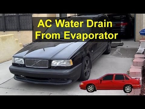 AC water drain from the evaporator out of the bottom of the car. Volvo 850, S70, V70 - VOTD