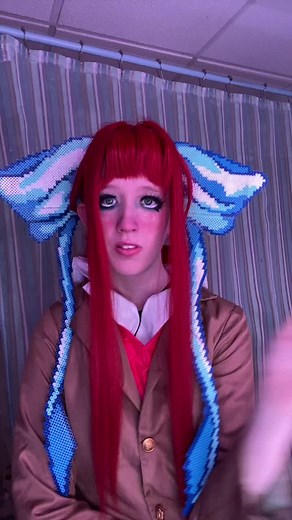 sorry for not posting for a while :( i just graduated so i was very busy the past couple of months!!! #monika #ddlc #monikacosplay #cosplay