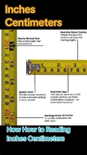 How to Read Inches and Centimeters | Measure Tape