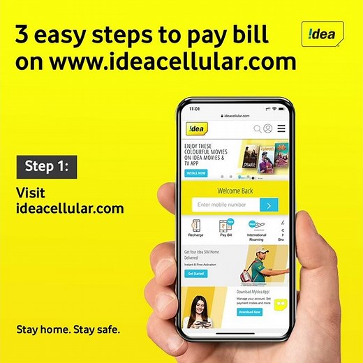 How to pay your bill via www.ideacellular.com