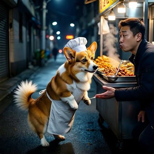 Welsh Corgis eat food - episode 3