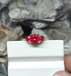 Princess Cut Ruby Ring Vintage Ring Gifts for Her Woman Gift Engagement Ring Special Christmas Gift Art Deco Style - Etsy