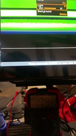 Humminbird Helix 10 Si - Amp draw vs. screen brightness