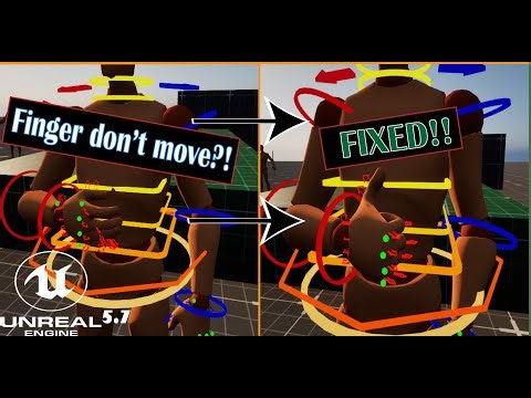 Fix Finger Animation Not moving in Level Sequence | Unreal Engine 5.7