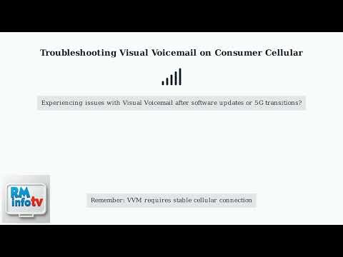 How To Fix Visual Voicemail On Consumer Cellular Not Working – IPhone/Android