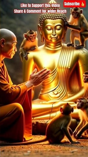 Monk Restores a Broken Buddha Statue inthe Deep Forest: A Sacred Act of Devotion #buddhism #shorts