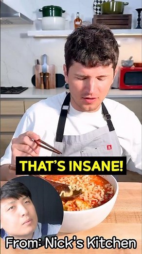 Making Nick DiGiovanni’s viral Carbo Buldak Ramen Hack #buldak #viral #ramen ‪@NicksKitchen‬