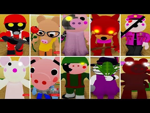 ALL NEW PIGGY JUMPSCARES 👉 Piggy New Skin Ideas