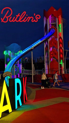 Skypark at Butlin's Skegness #Butlins #Skegness #skypark #park #slides #fun #holiday #UK #lights