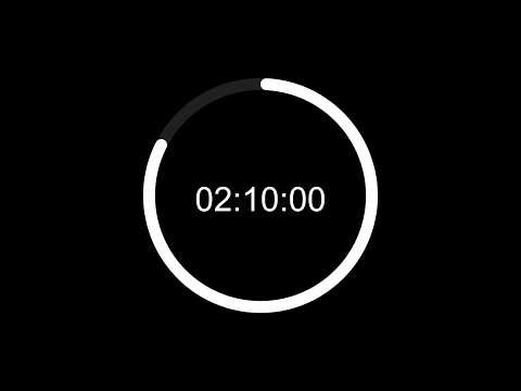 2 Hour 10 Min Study Timer | Minimalist Focus Countdown