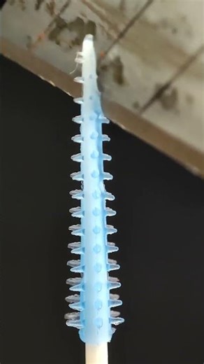 Cutting & Burning a Plastic Toothpick 🔥 Shocking Reaction! #fyp #asmr #art #satisfying #wood