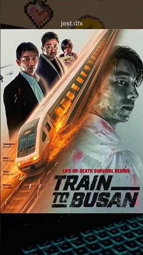 Train to Busan Style Poster | Dramatic Photoshop Artwork
