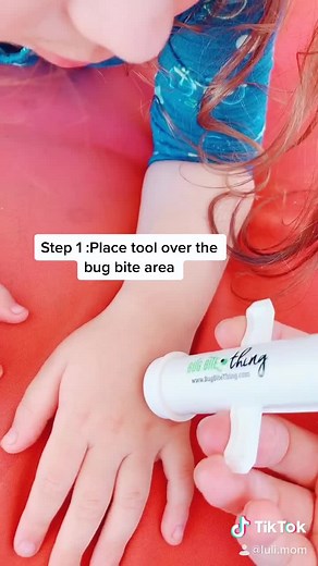 Insect bite tool to remove the venom. #mymomsfavorite #momtip #bugbitething