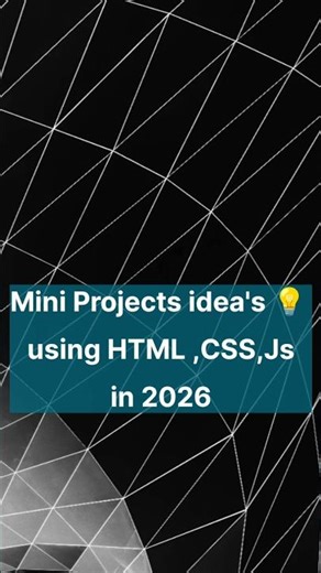 Mini projects ideas for beginners....🚀 #project #codingpractice #coding #ytshorts