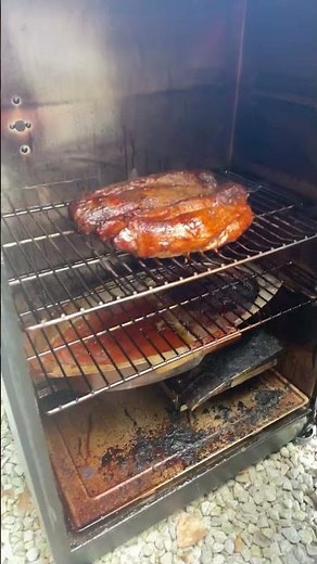 Smoked pork tenderloin in the master built smoker