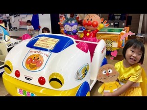 Let's go for a drive in Anpanman's car! Nano Kids Vehicles Game Center Anpanman Car Anime Anime T...