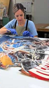 Restoring a Tattered Godzilla Poster from Destroy All Monsters (1968)