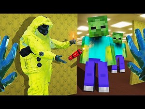 We Found MINECRAFT ZOMBIES in The Backrooms... (Bonelab Mods)