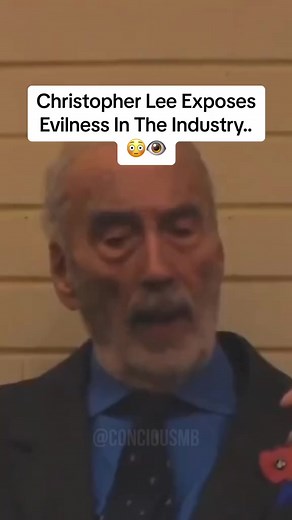 Christopher Lee says he has met people who claimed to be ‘satanists’ and involved in ‘black magic’ and warns people to never get into this (3 times) in this video.. 😳 | Concious MB