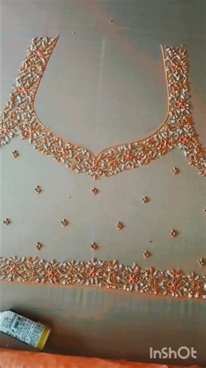frock work#beautiful frock work#embroidery #aariwork #fashion #maggamwork