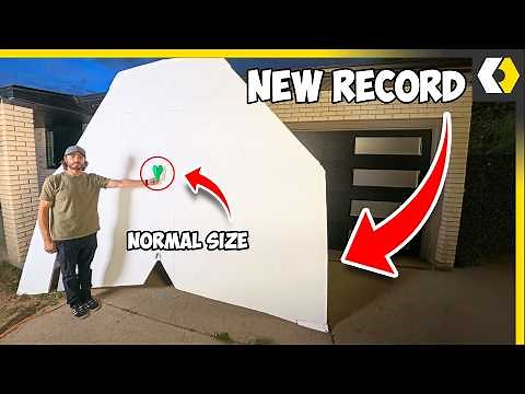 I Built The World's Largest Paper Airplane