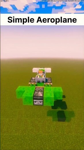 How to Build a Simple Aeroplane in Minecraft | Easy Plane Build Tutorial