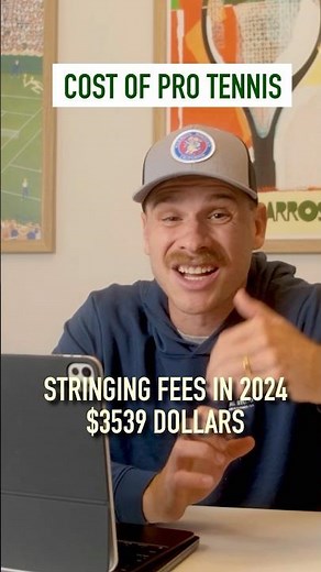 I Spent Over $3500 Dollars In Stringing Playing 1 Year Of Pro Tennis #tennisplayer #atptennis