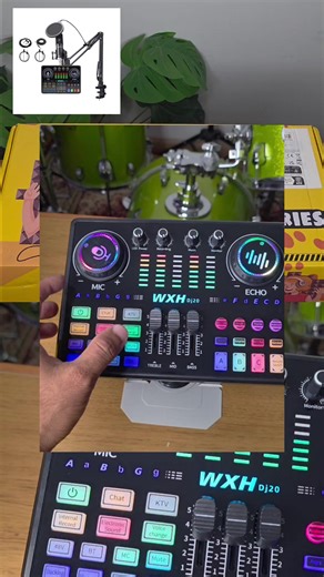 Esta es la la Tarjeta de sonido dj20 con el kit completo especial para ti que quieres hacer tus transmisiones en vivo y quieres pasar a un nivel profesional consiguela en nuestro catalago #marketing #viral #soundcard #soundcarddj20 #tecnologia