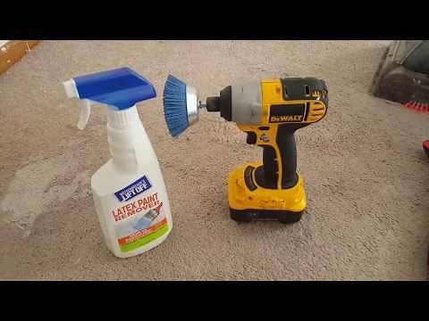 How to get latex paint out of carpet and off trim!