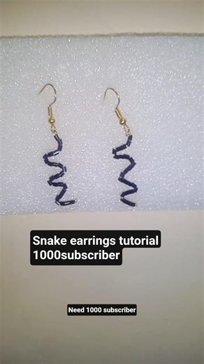 #1000subscriber #tutorial#earrings #snake