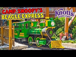 Beagle Express Railroad in Camp Snoopy at Knott’s Berry Farm (Sep 2024) [4K]