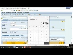 How to enter an invoice on ( miro) screen and how to reverse it on ( mr8m) screen