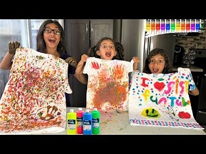 Painting T-Shirt Coloring Challenge! kids fun video