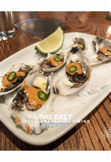 Easily one of the best Savannah restaurants; delicious upscale dining in a beautifully revitalized greyhound bus terminal. Need we say more? You’ll probably need an advanced resy for this one, but it’s well worth the wait! #thegrey #savannah #finedining #restaurant #fyp
