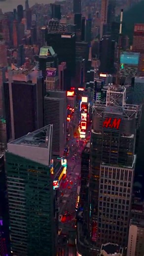 Concrete jungle dreams at Times Square 🏙✨ Captured from above! #DroneNYC #TimesSquareViews
